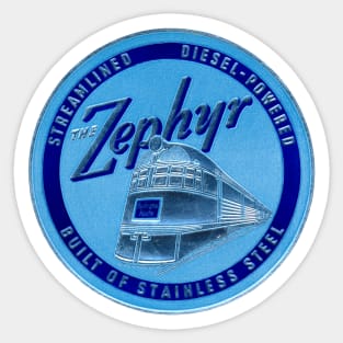 1934 The Zephyr Passenger Train Sticker